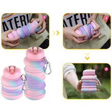 Load image into Gallery viewer, Cute Silicone Foldable Water Bottles