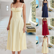 Load image into Gallery viewer, Carmen Print Bustier Sundress