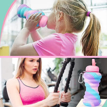 Load image into Gallery viewer, Cute Silicone Foldable Water Bottles