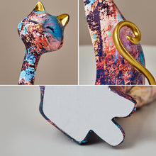 Load image into Gallery viewer, Painted Cat Statue Ornament