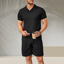 Load image into Gallery viewer, Men's V Neck Summer Casual Set