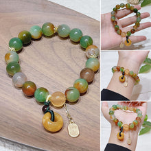 Load image into Gallery viewer, Natural Colorful Agate Bracelet