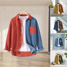 Load image into Gallery viewer, Men's Corduroy Long Sleeve Casual Shirt