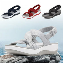 Load image into Gallery viewer, Women's Plain Fishmouth Platform Sandals