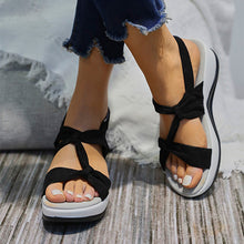 Load image into Gallery viewer, Women's Plain Fishmouth Platform Sandals