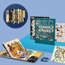 Load image into Gallery viewer, 15-in-1 Multifunctional Book-Style Portable Chess Set