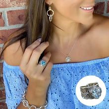 Load image into Gallery viewer, Blue Topaz Silver Ring