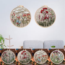 Load image into Gallery viewer, Beginner's Embroidery Flower Kit