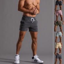 Load image into Gallery viewer, Men's Drawstring Elastic Workout Shorts