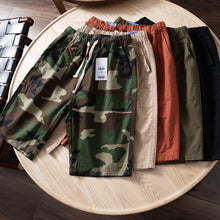 Load image into Gallery viewer, Men's Drawstring Elastic Waist Shorts