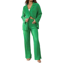 Load image into Gallery viewer, Women's Elegant Pleated Two-Piece Set