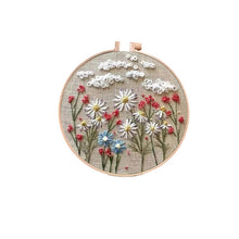 Load image into Gallery viewer, Beginner's Embroidery Flower Kit