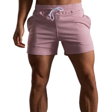 Load image into Gallery viewer, Men's Drawstring Elastic Workout Shorts