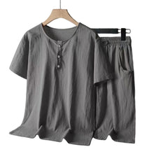 Load image into Gallery viewer, Men's Cotton Linen Casual Suit