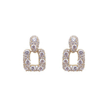 Load image into Gallery viewer, Moissanite Diamond Square Earrings
