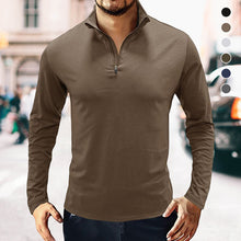 Load image into Gallery viewer, Gentleman Long Sleeve Cotton Polo Shirt