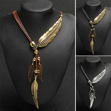 Load image into Gallery viewer, Women's Feather Necklace
