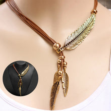 Load image into Gallery viewer, Women's Feather Necklace