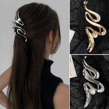 Load image into Gallery viewer, Women's Pearl Hair Clip Claw