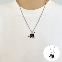 Load image into Gallery viewer, Black Knifecat Necklace