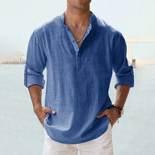 Load image into Gallery viewer, Men's Cotton Linen Casual Shirt