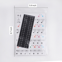 Load image into Gallery viewer, Colorful Piano Stickers for Keys