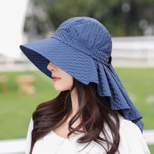 Load image into Gallery viewer, Women’s Wide Brim All-match Sun Hat with Neck Flap