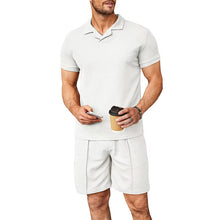 Load image into Gallery viewer, Men's V Neck Summer Casual Set