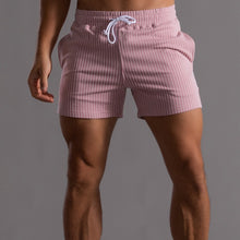 Load image into Gallery viewer, Men's Drawstring Elastic Workout Shorts