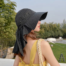 Load image into Gallery viewer, Women’s Wide Brim All-match Sun Hat with Neck Flap