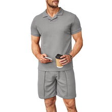 Load image into Gallery viewer, Men's V Neck Summer Casual Set