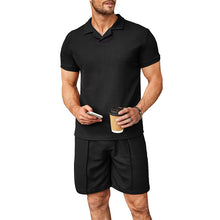 Load image into Gallery viewer, Men's V Neck Summer Casual Set