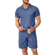 Load image into Gallery viewer, Men's V Neck Summer Casual Set