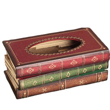 Load image into Gallery viewer, Wooden Book Tissue Box